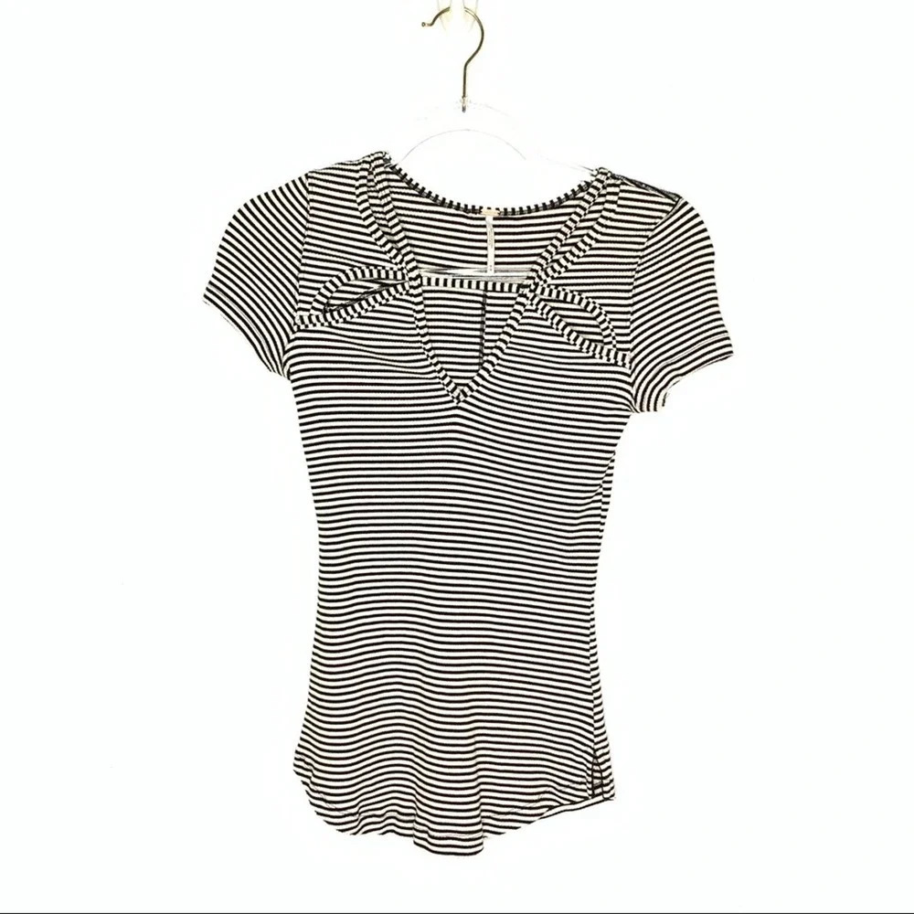 Free people striped top medium